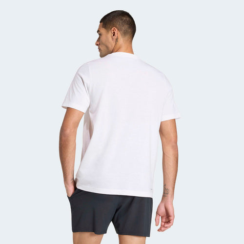 Adidas Heritage Tennis Graphic Tee White – back