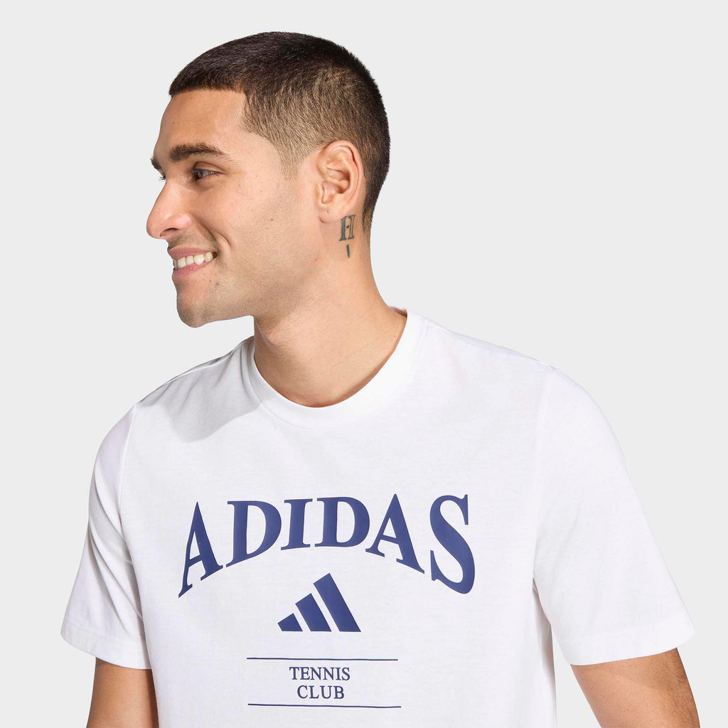 Adidas Heritage Tennis Graphic Tee White – detail