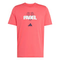 Adidas Padel Graphic Tee Pure Turbo Red