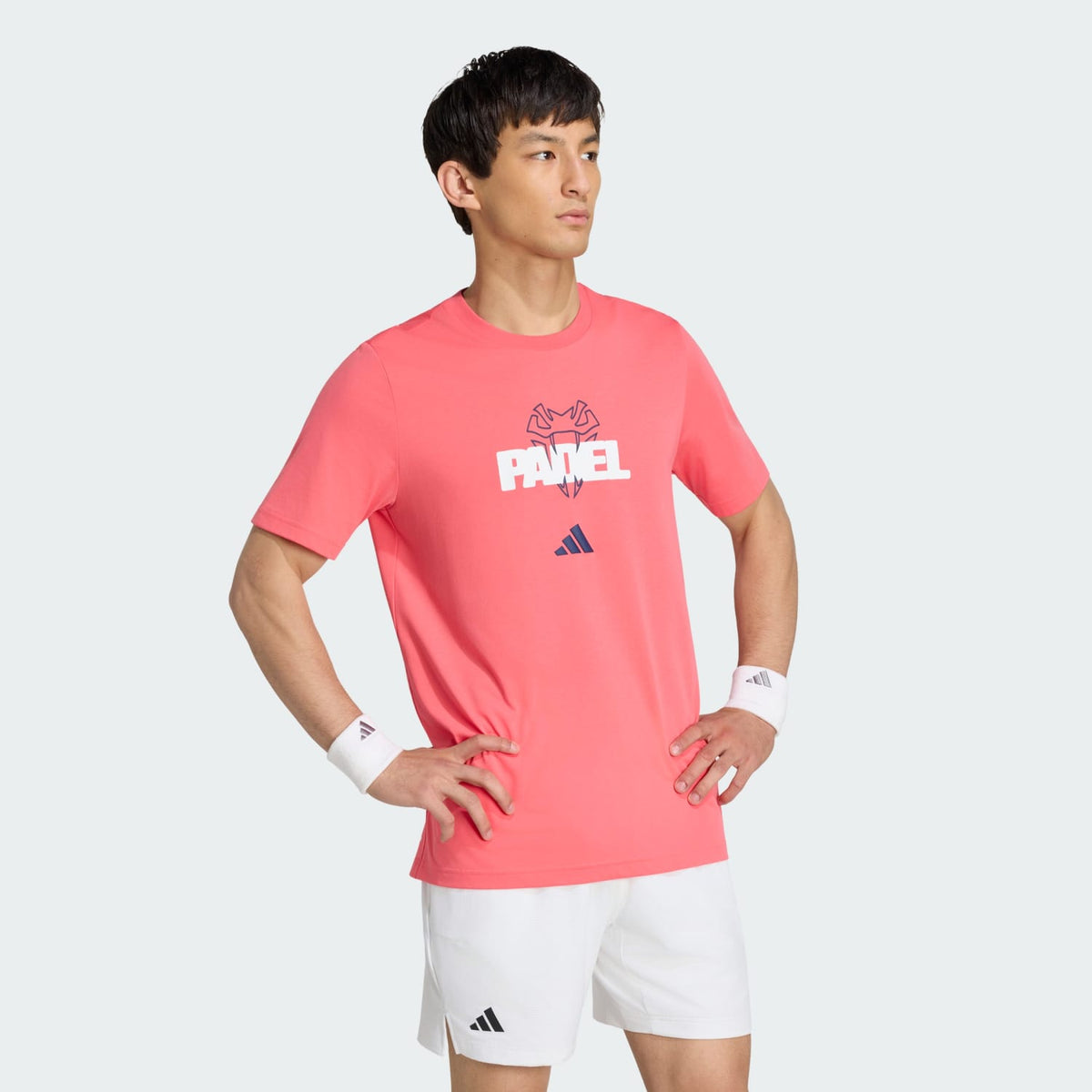Adidas Padel Graphic Tee Pure Turbo Red – front