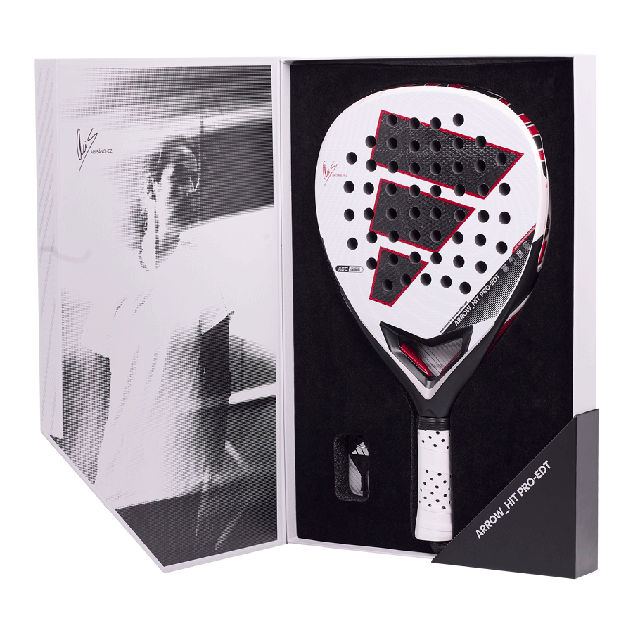 adidas Arrow Hit Pro EDT 2026 padel racket face detail