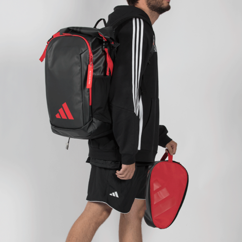 adidas Multigame Red Backpack view 4